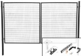 Poarta dubla de gradina Strend Pro Metaltec Duo 3580x1950 mm antracit