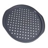 Tava Pizza Perforata 37cm Otel Antiaderenta Negru - Baza Crocanta, Margini Anti-deformare, Curatare Usoara