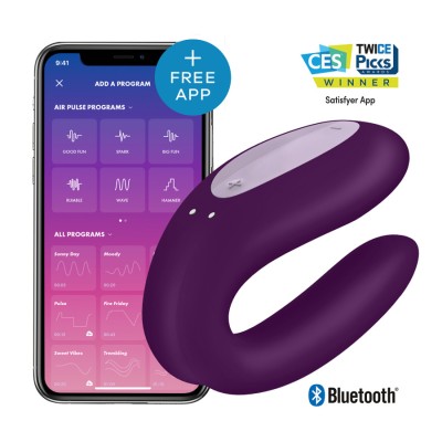 Stimulator Dublu Double Joy (Violet) foto