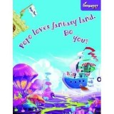 Carte de activitati Popo Loves Fantasyland pentru copii 5-8 ani, cu jocuri, labirinturi si personaje fantastice