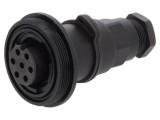Conector circular BULGIN PXV0746/S/07 mufă mamă 7 pini 5A 277V IP68 IP69K 7-9mm