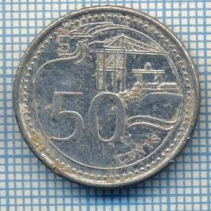 AX 550 MONEDA- SINGAPORE - 50 CENTS -ANUL 2013 -STAREA CARE SE VEDE