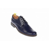 Cumpara ieftin Oferta marimea 42 - Pantofi barbati, casual- eleganti, din piele naturala, bleumarin inchis, LP80BLM