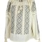 Bluza dama tip ie 124, crem/negru , marimea L