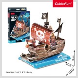 Cumpara ieftin Cubic Fun - Puzzle 3D nava pirati 22 piese