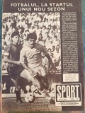 Revista Sport, nr 7/1986, &icirc;ncepe sezonul plus imagini de la Cupa mondială