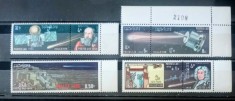 Laos 1986 cosmos Cometa Halley, ,nucleu de cometa , Sonda spațială serie 7v nestampilat