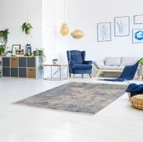 COVOR BELGIAN RE-BORN 21807 ALBASTRU - 160x230 cm