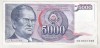 Bnk bn Iugoslavia 5000 dinari 1985 circulata