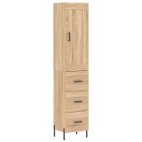 Cumpara ieftin Dulap inalt, stejar sonoma, 34,5x34x180 cm, lemn prelucrat