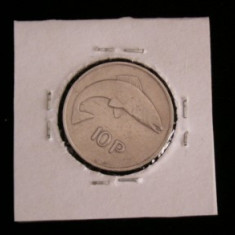 M3 C50 - Moneda foarte veche - 10 pence - Irlanda - 1975