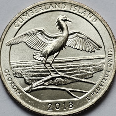 25 cents / quarter 2018 USA, Georgia, Cumberland Island, unc, litera D