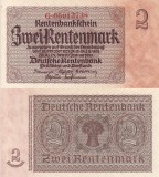 Bancnota Germania 2 Rentenmark 1937 UNC - Necirculata
