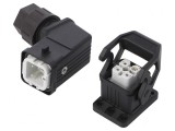 Conector Electric HDC Tată-Mamă 230V 10A 4 PIN 3 PE