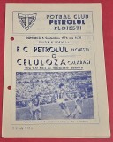 Program meci fotbal PETROLUL Ploiesti - CELULOZA Calarasi 05.09.1976