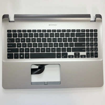 Carcasa superioara cu tastatura palmrest Laptop, Asus, Y5000, Y5000U, Y5000UB, 90NB0IW1-R31US0, 90NB0IW1-R31UA0, gri, layout US foto