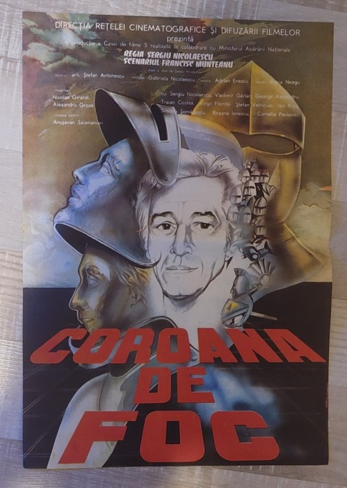 Afis cinema &quot;Coroana de foc&quot;