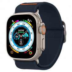Curea Spigen Fit Lite pentru Ultra Apple Watch 4/5/6/7/8/9/Se/Ultra 1/2 (42/44/45/49 mm) Albastru inchis