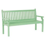 Cumpara ieftin Banca de gradina din lemn verde menta KOLNA 150x58x88 cm