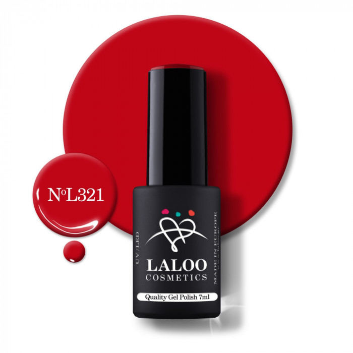 321 Scarlet Red | Laloo gel polish 7ml