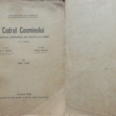 Codrul Cosminului , Cernauti , 1931 - 32 , director Ion Nistor , Theodor Balan