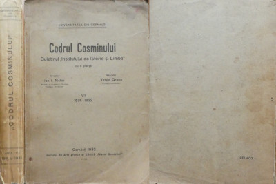 Codrul Cosminului , Cernauti , 1931 - 32 , director Ion Nistor , Theodor Balan foto