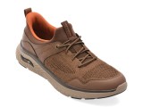 Cumpara ieftin Pantofi sport SKECHERS maro, ARCH FIT CROSSER, din material textil