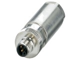 Conector M12 mufă 4 pini, cod L, drept, IP65, push-lock, 16A