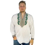Bluza tip ie barbati RB 364, marime L, alb/verde spring