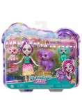 Papusa Enchantimals City Tails Main Street Dessa Dalmatian Family (hkn14)