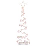 vidaXL Pom de Crăciun cu LED-uri 120 LED-uri Alb Cald 180 cm 3318575