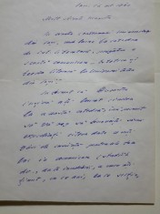 Autograf: Victor Iancu de la Alexandru Husar, Iasi, doua scrisori din 1960
