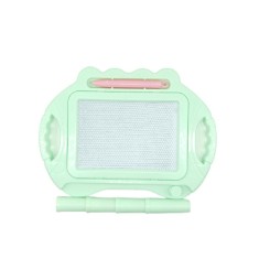 Tabla Magnetica pentru desen Flippy, Pix, forma dreptunghi, dimensiuni 23x17 cm, Dezvolta Creativitatea, cu picioare suport, Verde foto