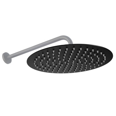 Cap de duș Rea Black Matt 25cm foto