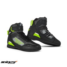 Ghete (cizme) pentru scuter - motocicleta Racing Unisex Seventy model SD-BR3 Veloce Pro culoare: negru/galben fluor Negru/galben fluor 44