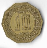 Moneda 10 dinars 1981 - Algeria