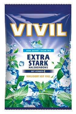 Bomboane Vivil Extra Stark cu Vitamina C fara zahar - 60 g foto