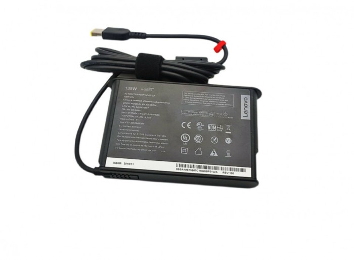 Incarcator Laptop, Lenovo, ADL135SCC3A, 20V, 6.75A, 135W, mufa usb square, 11.4.5mm