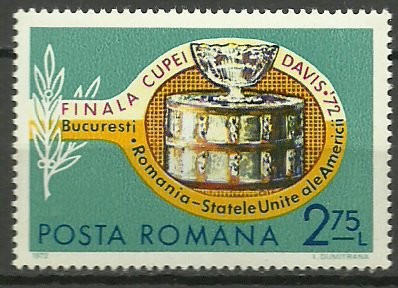 1972 - Cupa Davis, tenis, neuzata foto