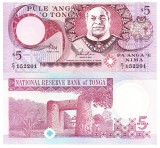Tonga 5 Pa&#039;anga 1995 P-33b UNC