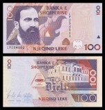 Bancnota Albania 100 Leke 1996, P-62, UNC, Necirculata - Numismatica