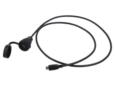 Cablu adaptor USB 2.0 cu capac de protec&amp;Aring;&amp;pound;ie 1m IP67 foto