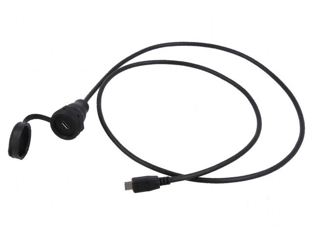 Cablu adaptor USB 2.0 cu capac de protec&Aring;&pound;ie 1m IP67