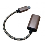 Cablu adaptor Lightning-USB mama OTG , material panzat , Ultra Quality