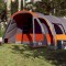 vidaXL Cort de familie tunel pentru 8 persoane, gri, impermeabil 94736