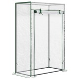 Outsunny 
Seră Balcon 
Mini 
100x50x150 cm 
Transparentă 
cu Ușă Rulabilă 
PVC și Oțel 
Gradina
