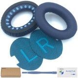 Set 2 bureti casti Bose QuietComfort 25 / 15 / 2 / QC25 / QC15 / QC2 / AE2 / AE2i / AE2w / SoundTrue 1/2 / SoundLink 1/2 - Albastru indigo