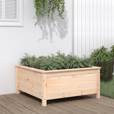 vidaXL Jardinieră de grădină, 82,5x82,5x39 cm, lemn masiv de pin