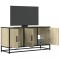 vidaXL Dulap TV stejar sonoma, 100x35x50 cm lemn prelucrat și metal 848830