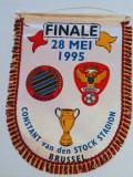 Fanion fotbal FC BRUGGE - FC GERMINAL (Finala Cupei Belgiei 28.05.1995)